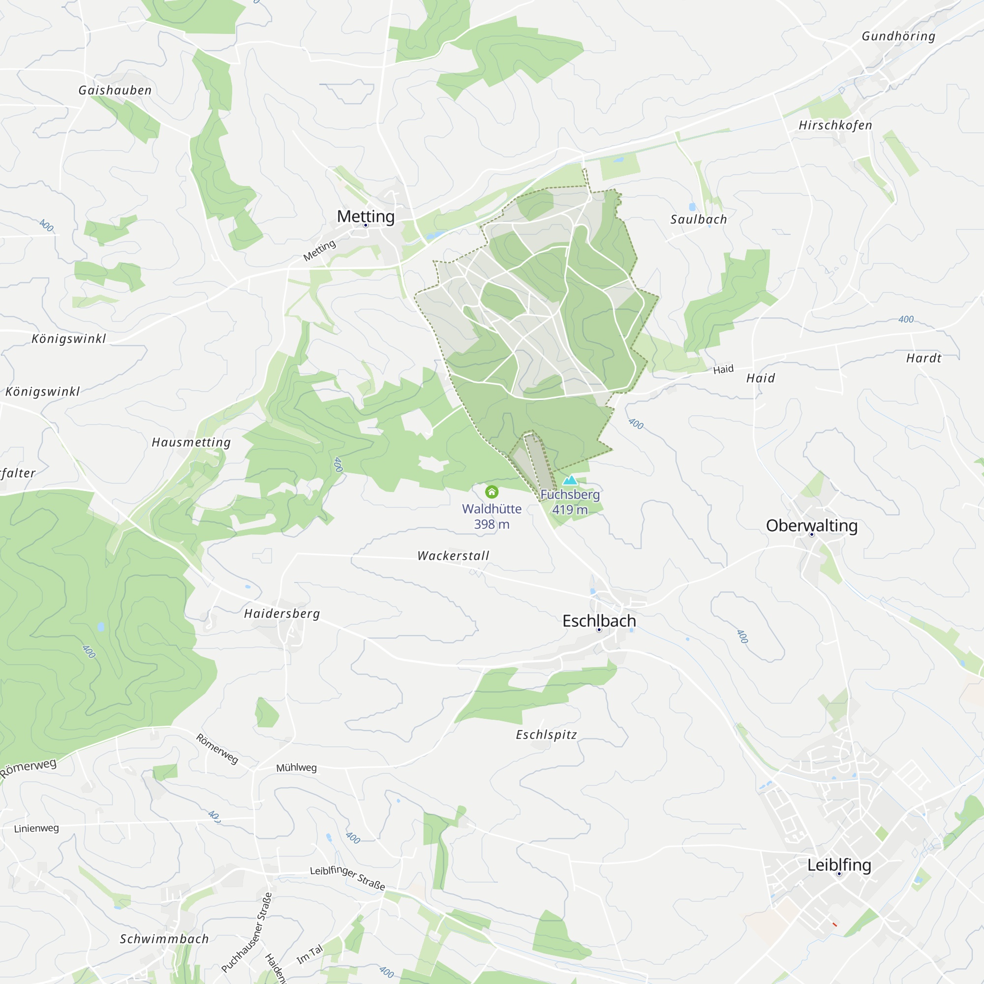 Waldhütte map