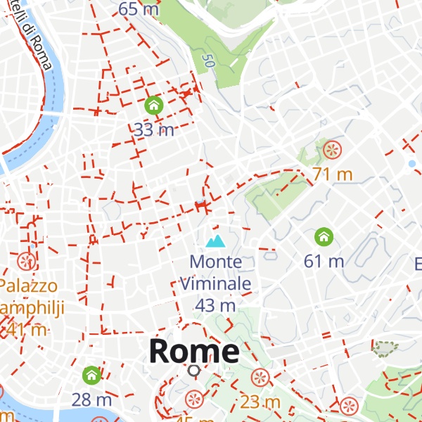 Map of Monte Quirinale