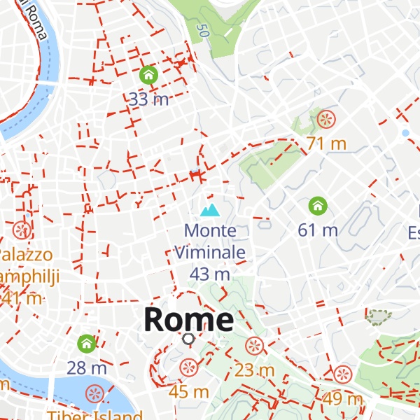 Map of Monte Viminale