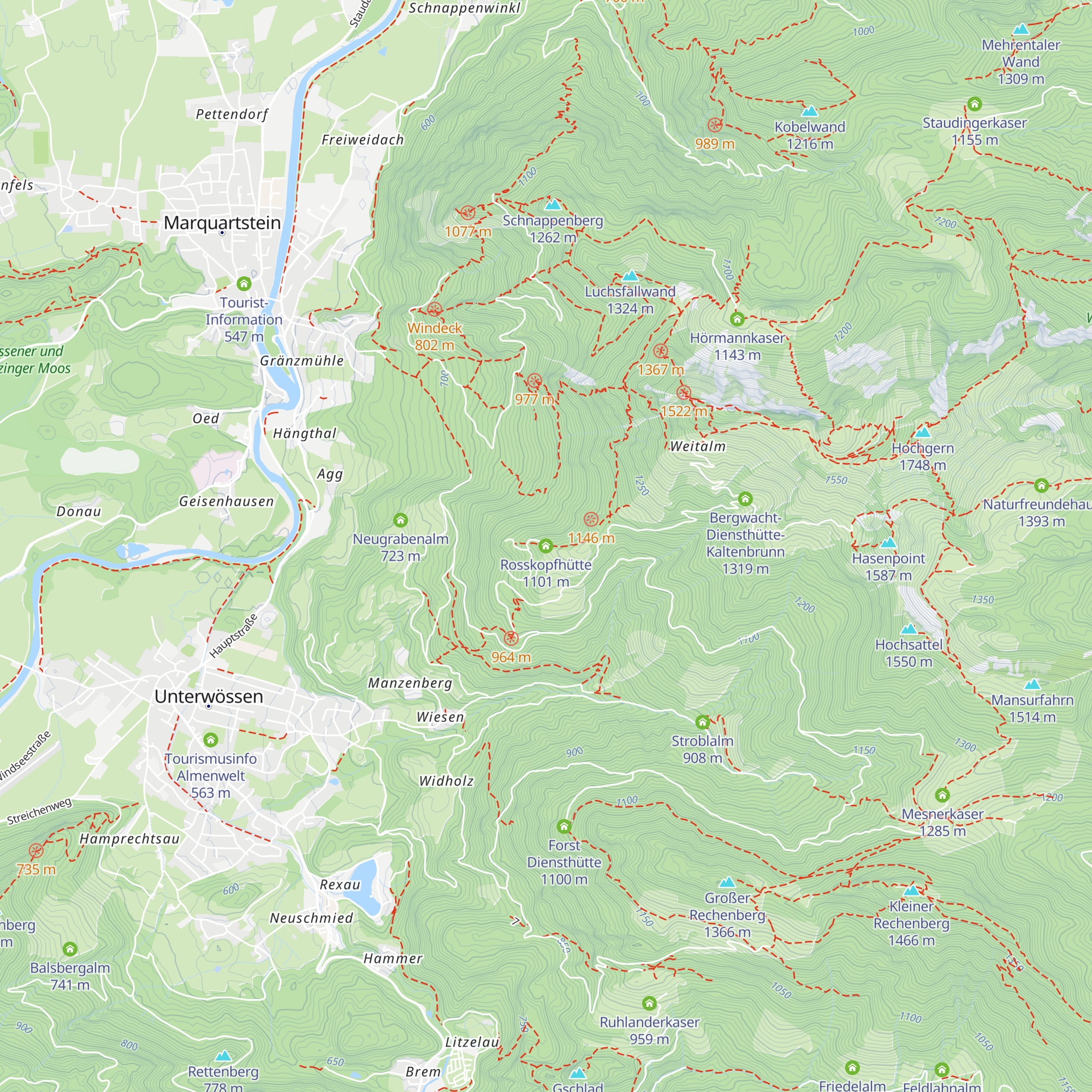 Rosskopfhütte map