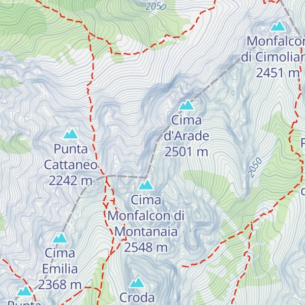 Map of Punta Mantica