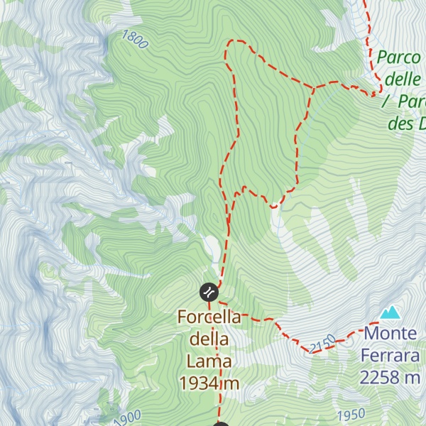 Map of Colle Roncada