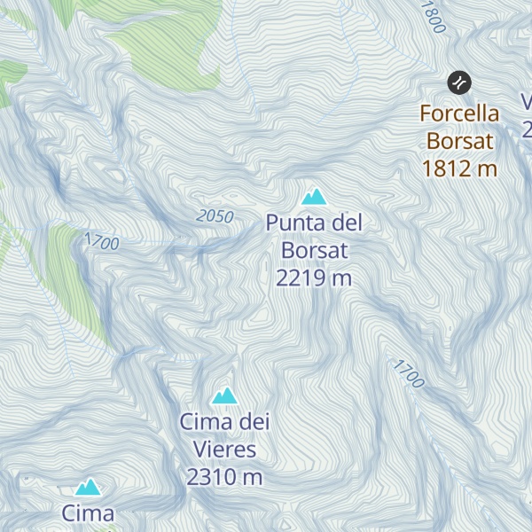 Map of Cima Spalavier