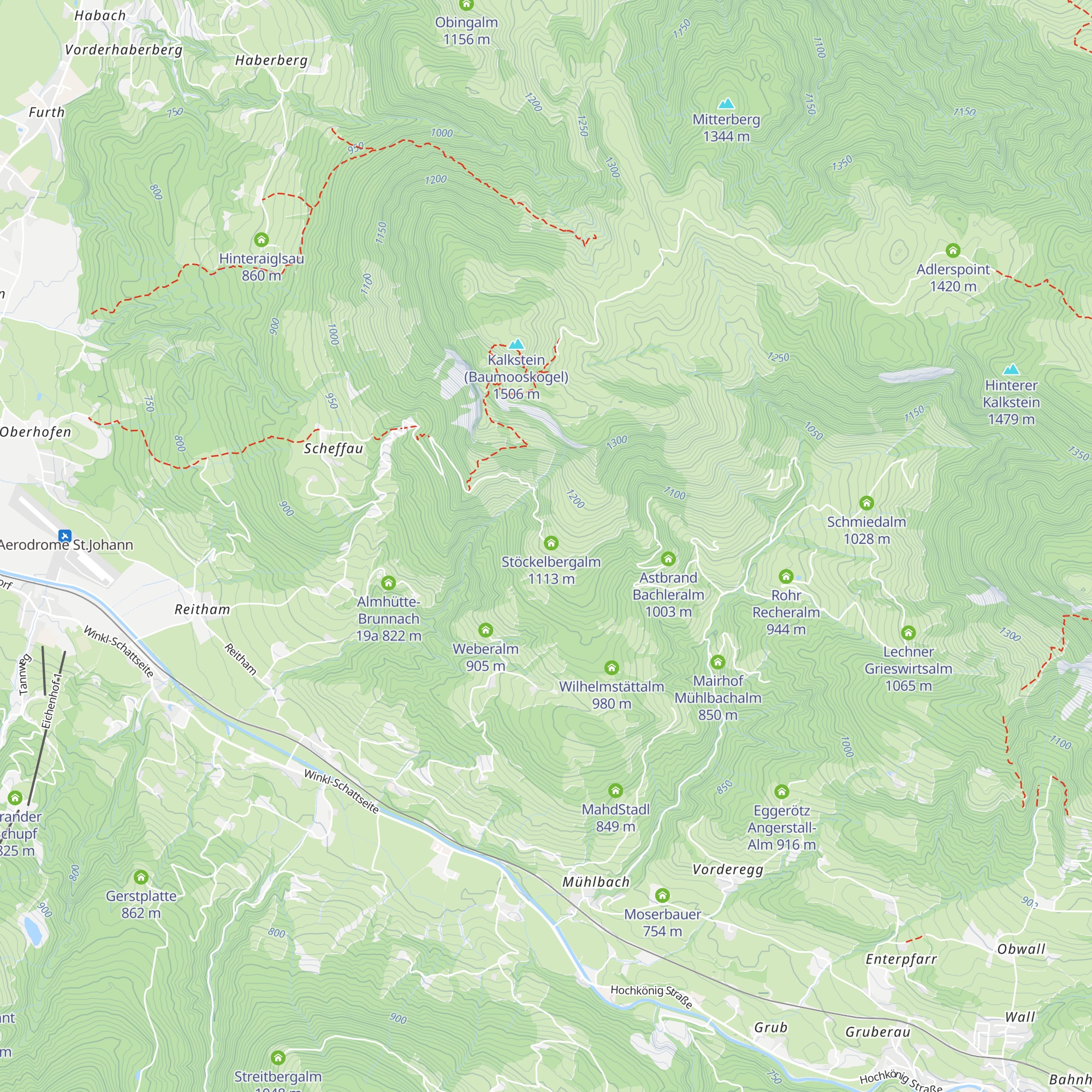 Stockerbergalm map