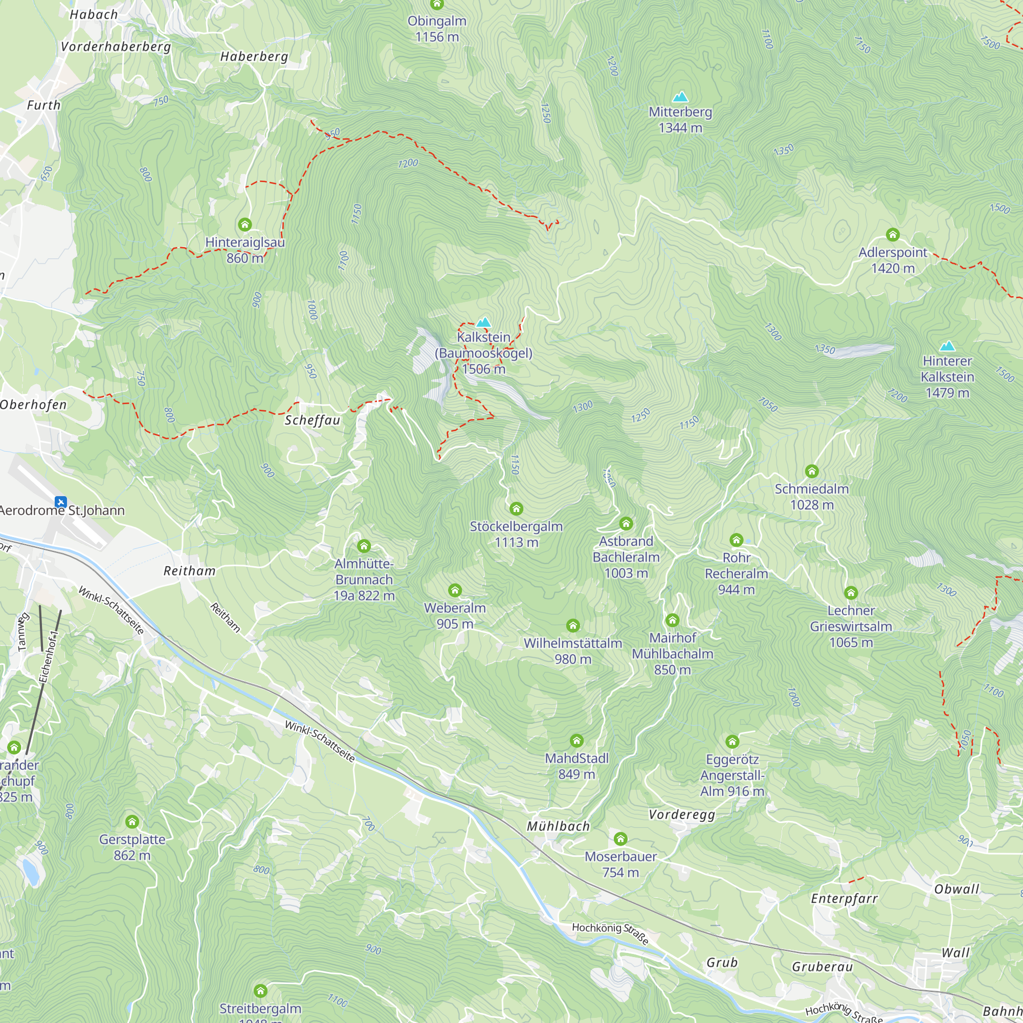 Stockerbergalm map