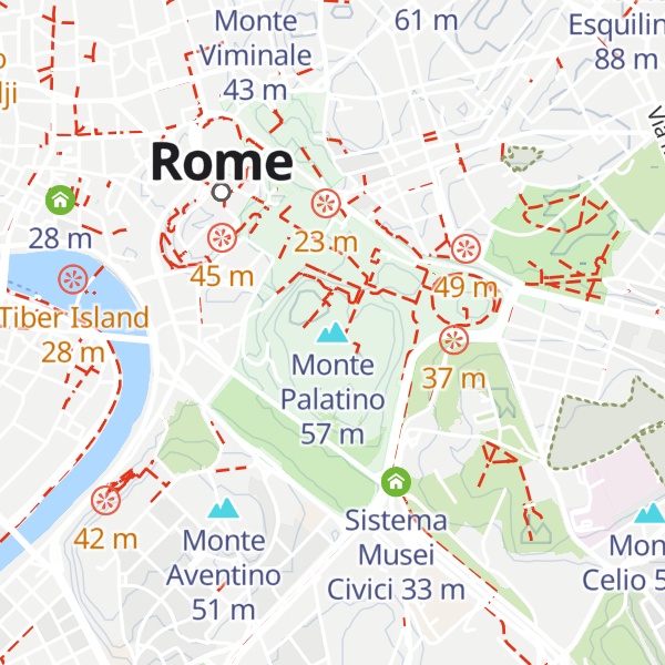Map of Monte Palatino