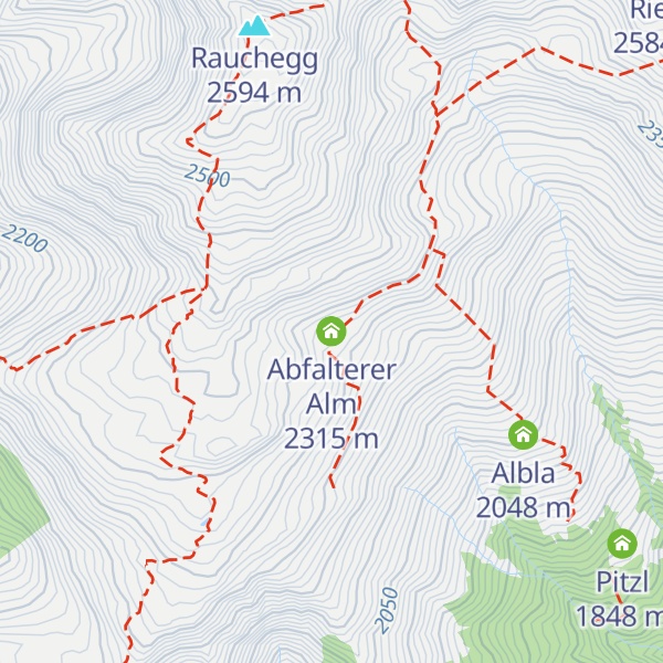 Map of Abfalterer Alm