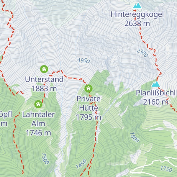 Map of Private Hütte