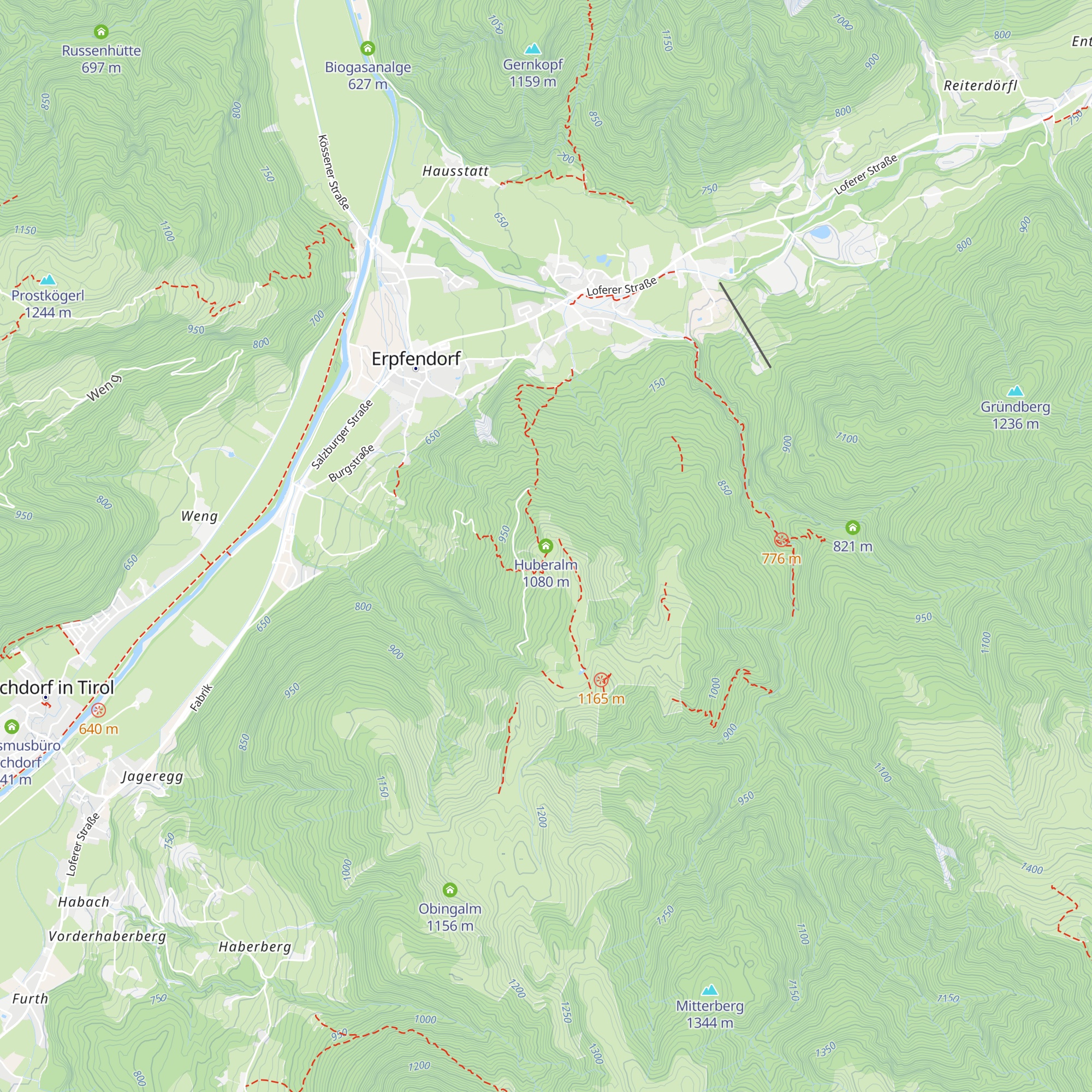 Huberalm map