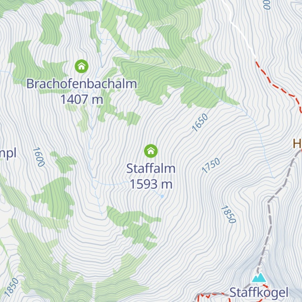 Map of Staffalm