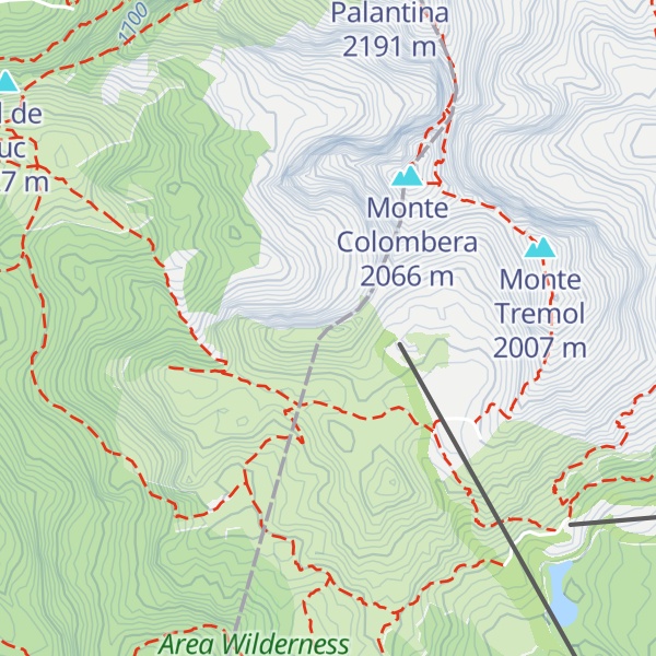 Map of Monte Forcella