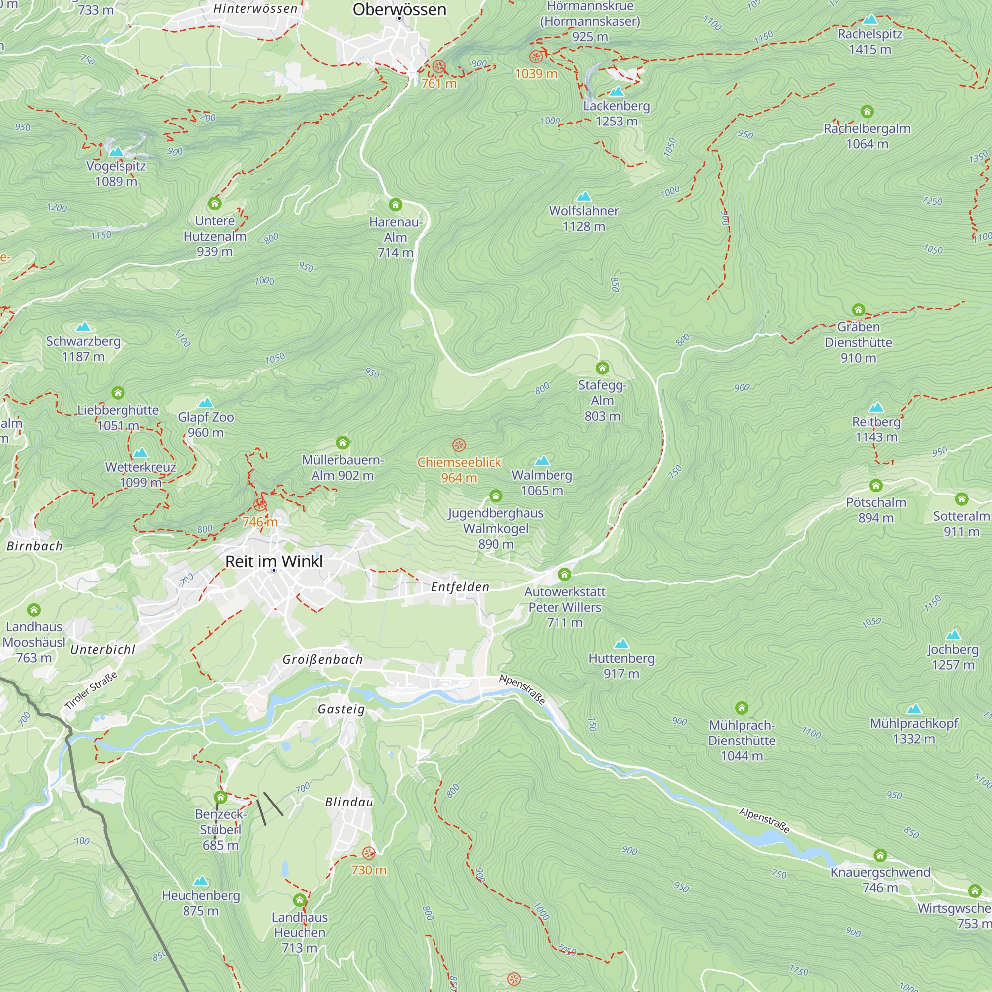Jugendberghaus Walmkogel map