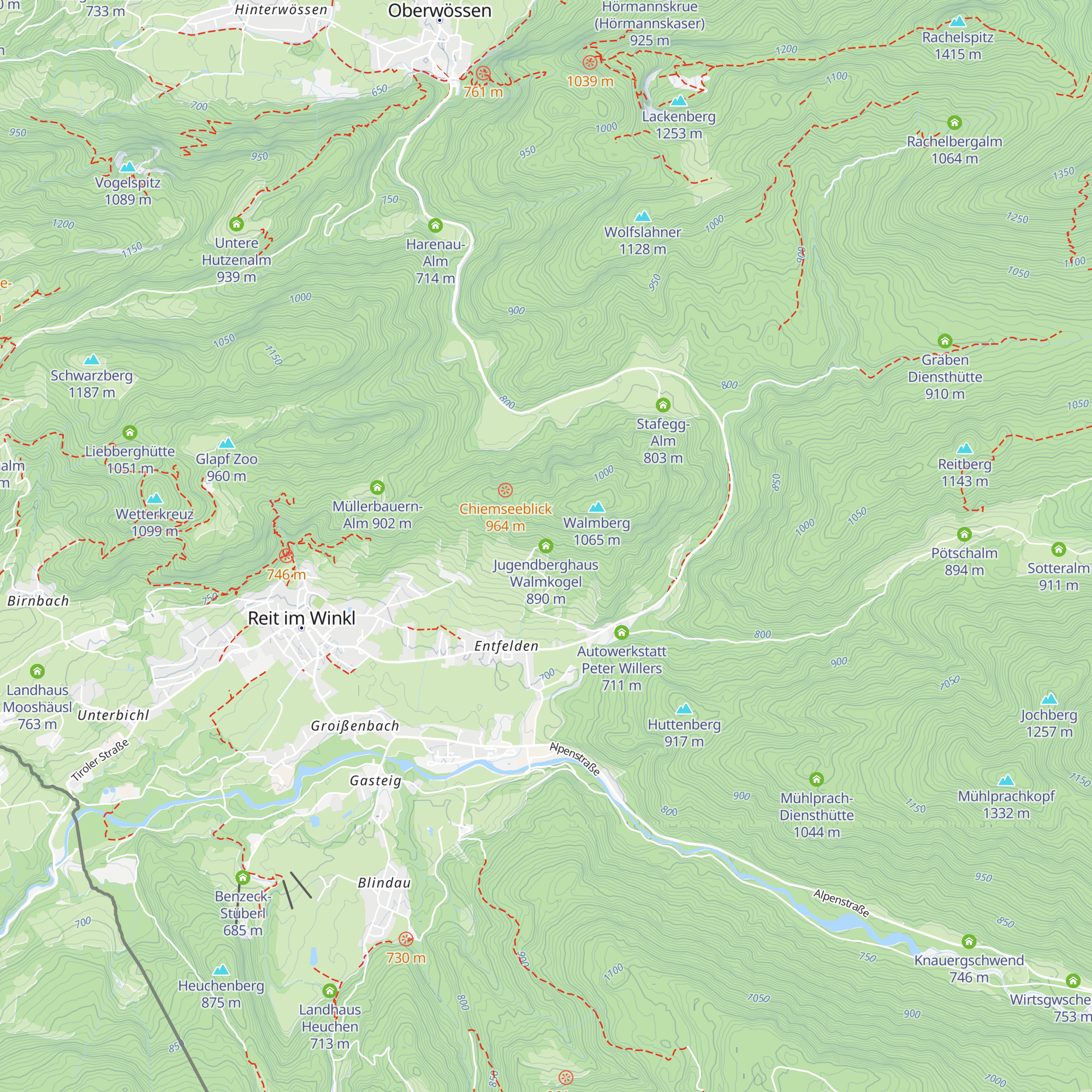 Jugendberghaus Walmkogel map
