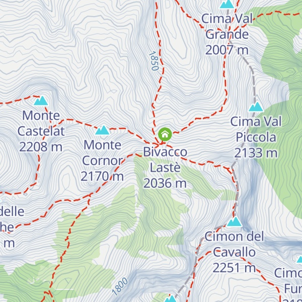 Map of Rifugio Carlo e Massimo Semenza