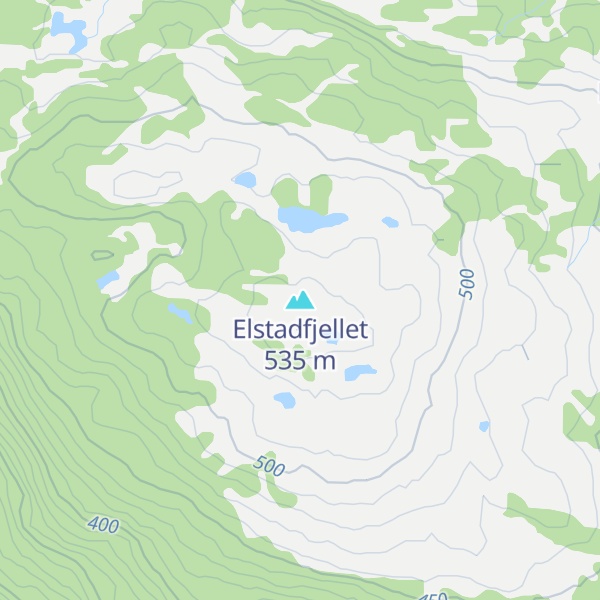 Map of Elstadfjellet