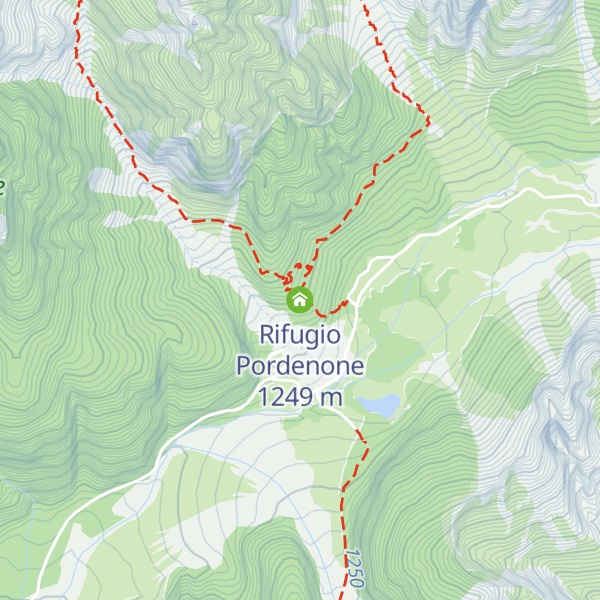 Map of Rifugio Pordenone