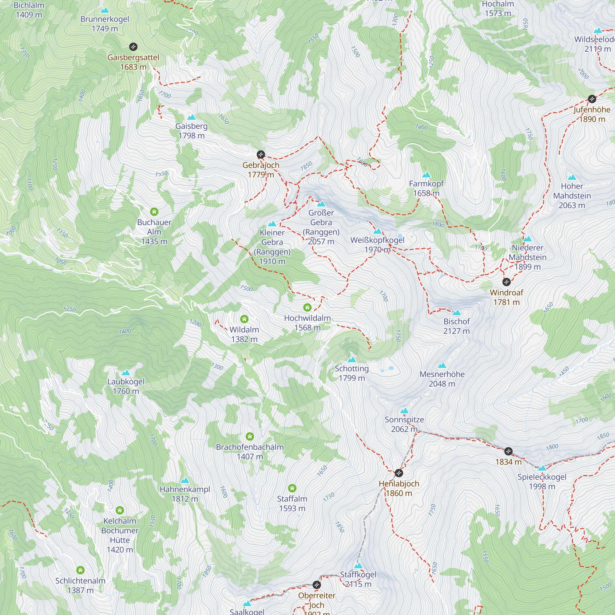 Hochwildalm map