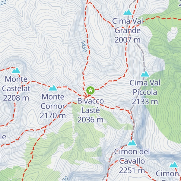 Map of Bivacco Lastè