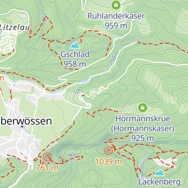 Map of ehem. Alpschlechtalm