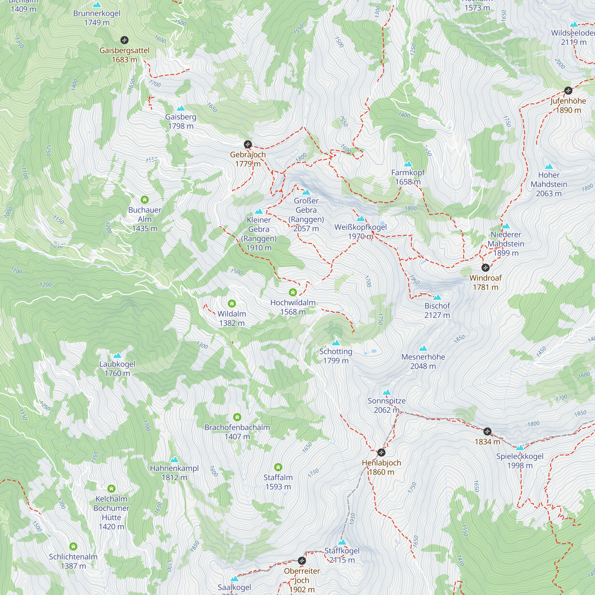 Hochwildalmhütte map