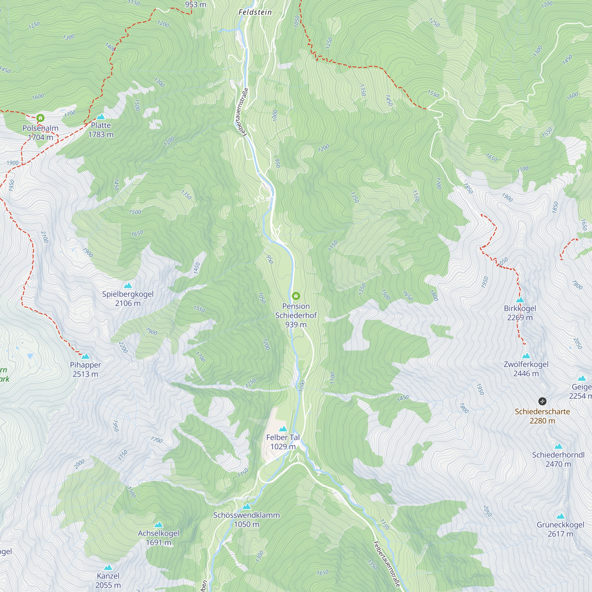 Pension Schiederhof map