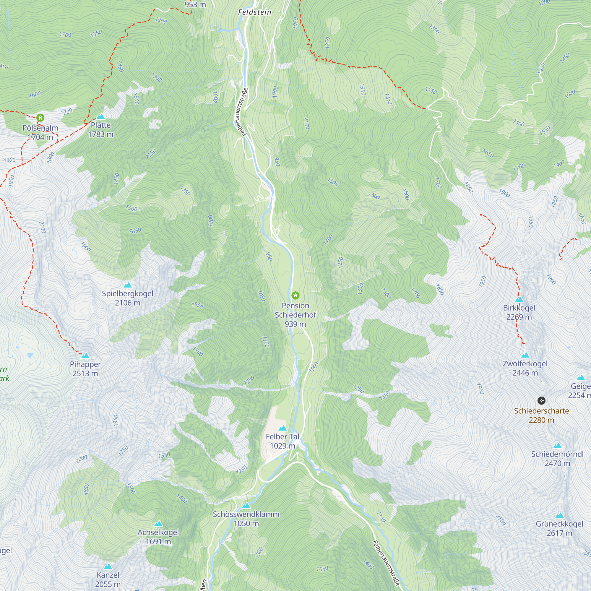 Pension Schiederhof map