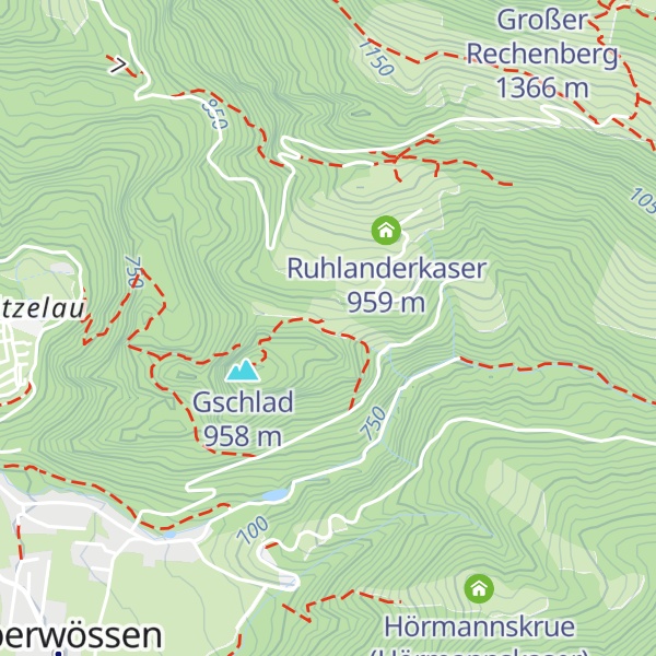 Map of Gschlad Alm