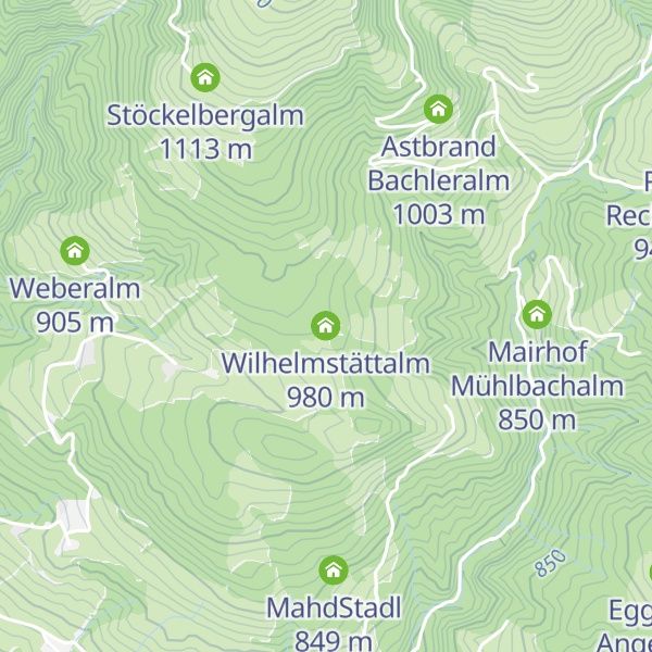 Map of Wilhelmstättalm