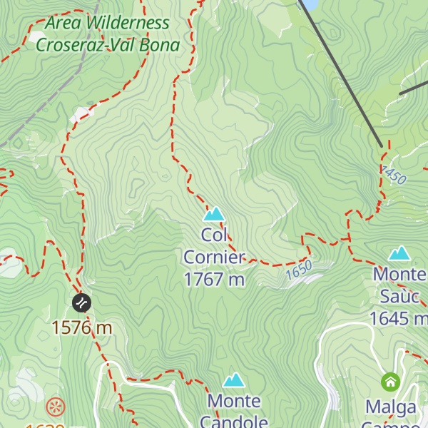 Map of Col Cornier
