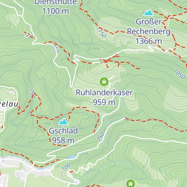 Map of Weissenkaser