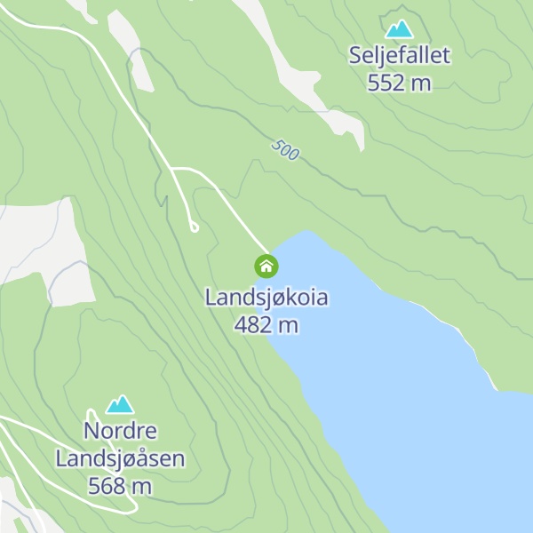 Map of Landsjøkoia