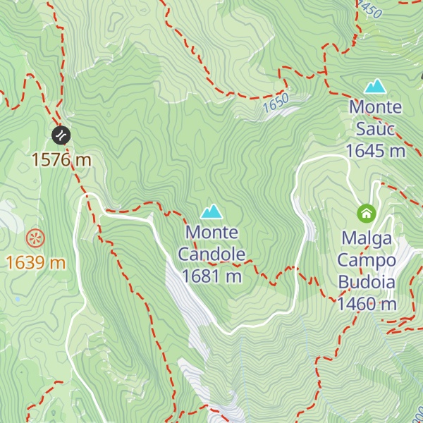 Map of Monte Candole