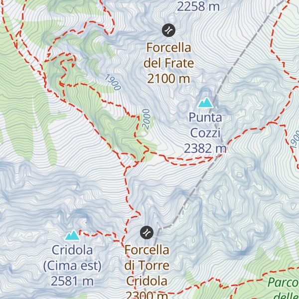 Map of Bivacco Aldo e Miranda Vaccari