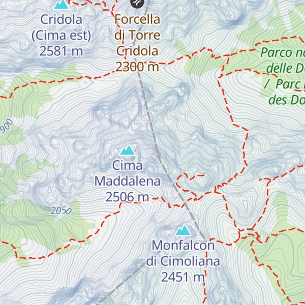Map of Crodon Di Giaf
