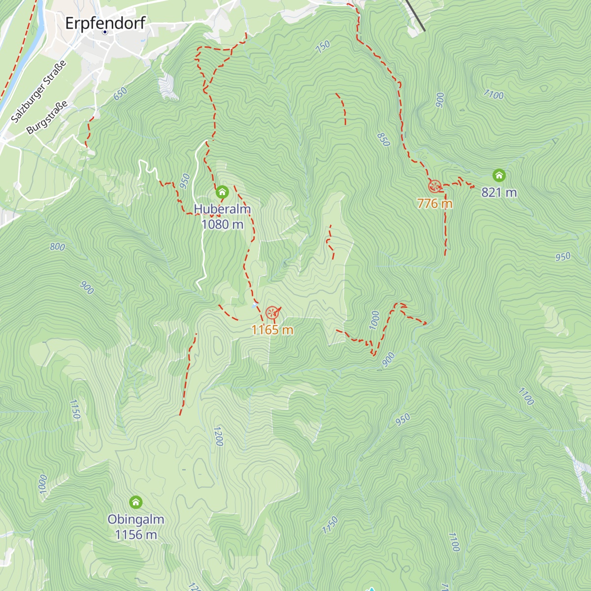 Angerlalm map