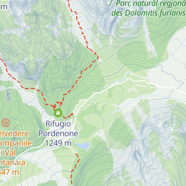Map of Casera Meluzzo