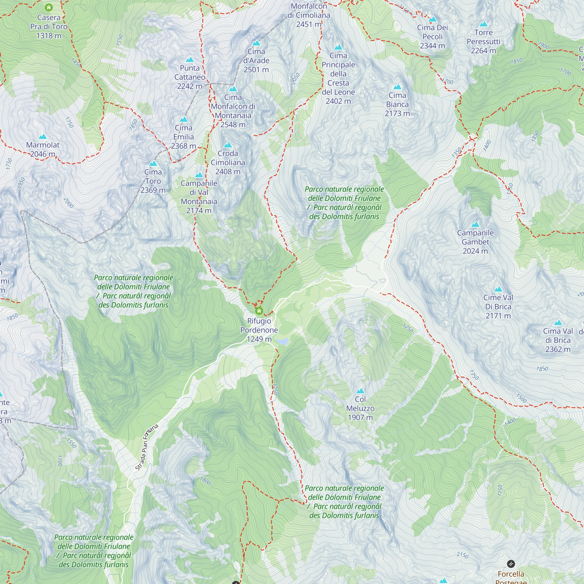 Casera Meluzzo map