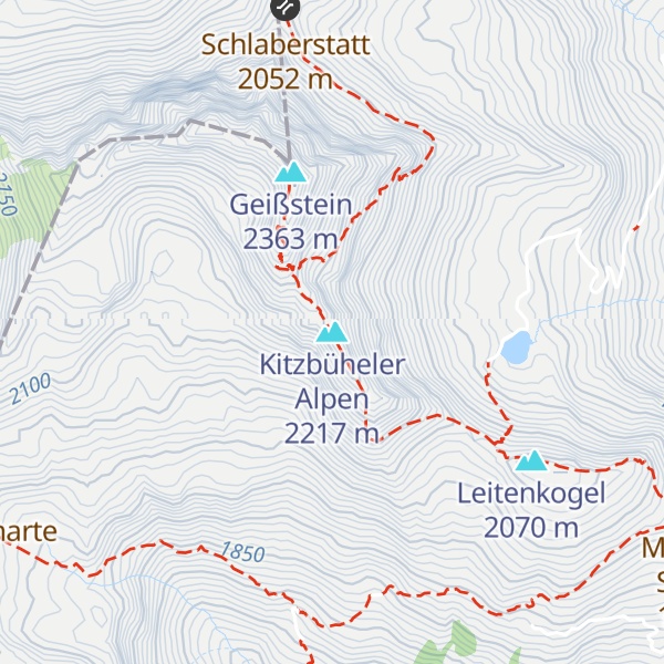 Map of Kitzbüheler Alpen