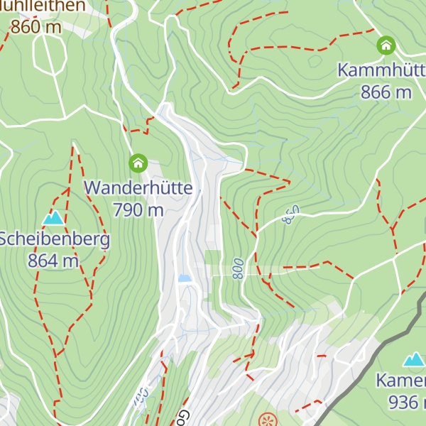 Map of Greizer Kammhütte