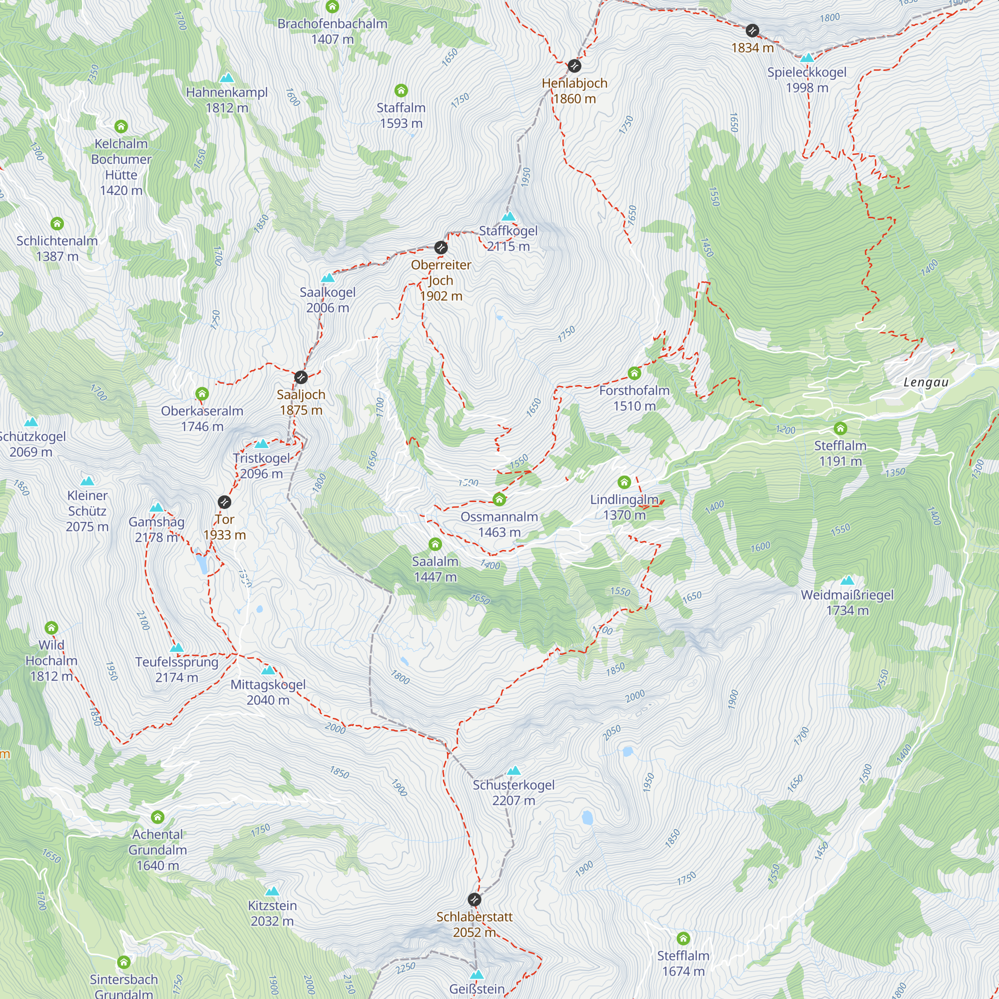 Ossmannalm map