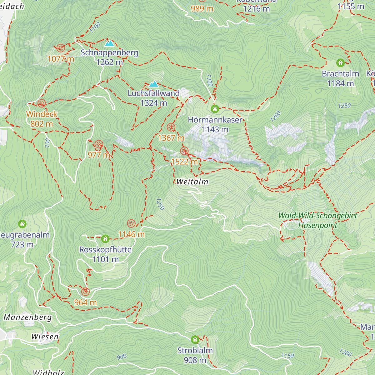 Moaralm map