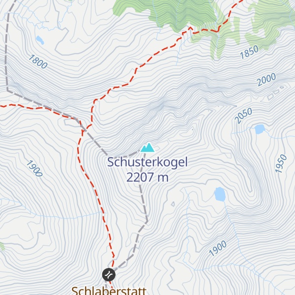 Map of Schusterkogel