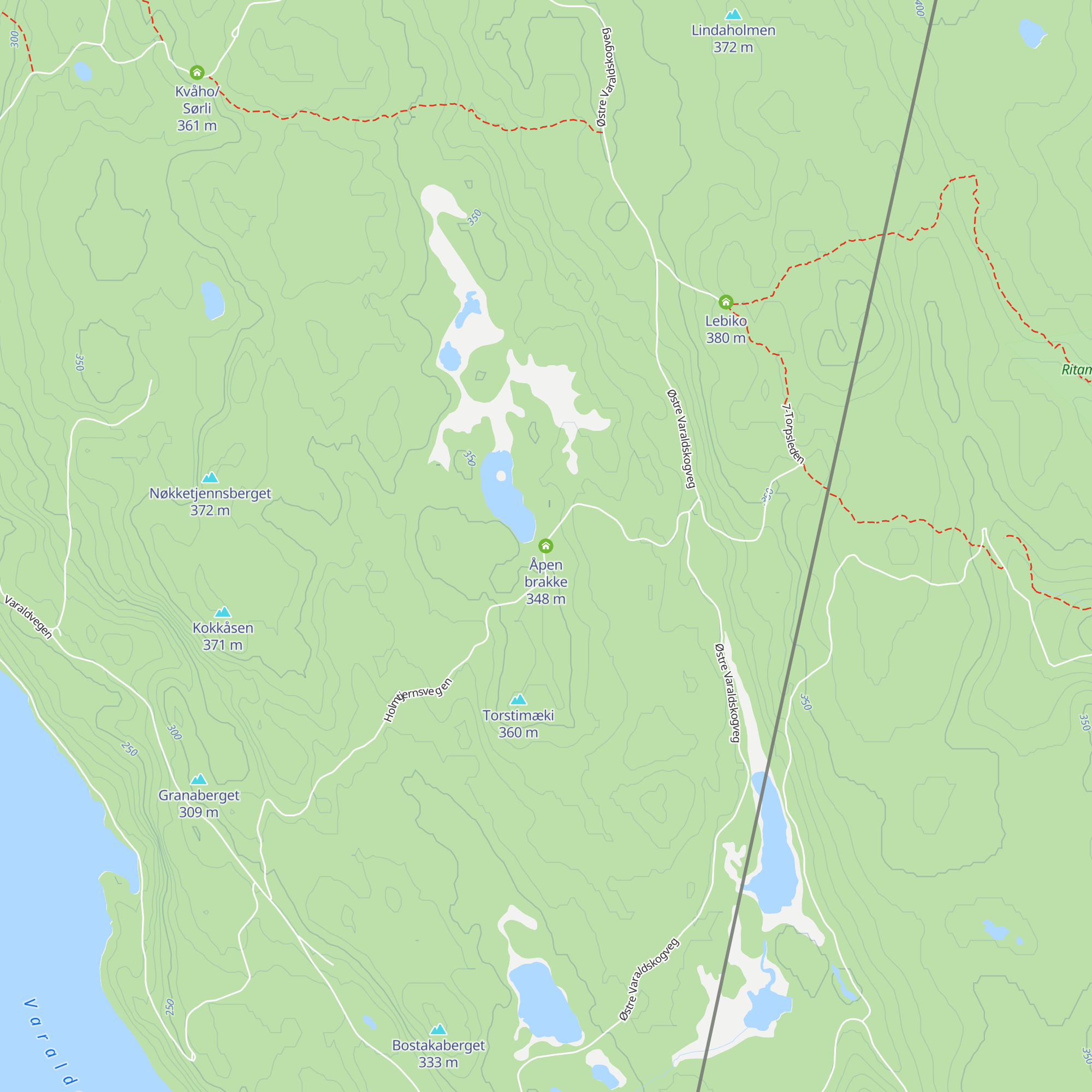 Åpen brakke map