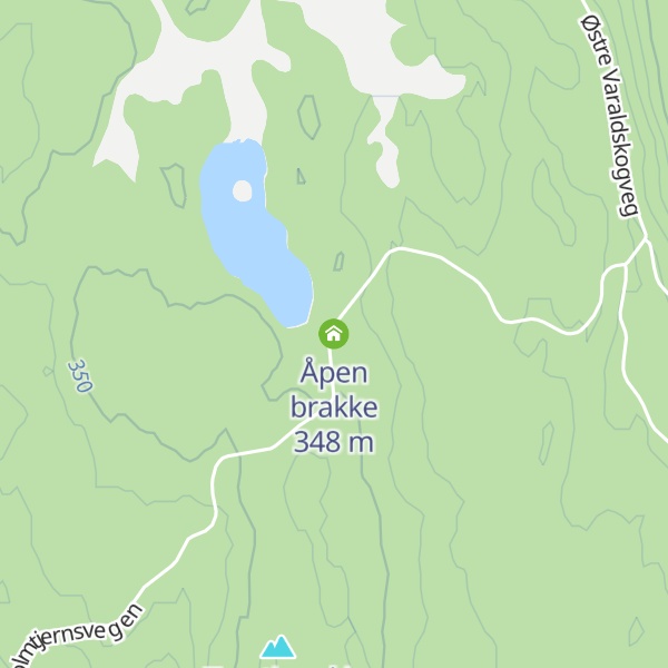 Map of Åpen brakke