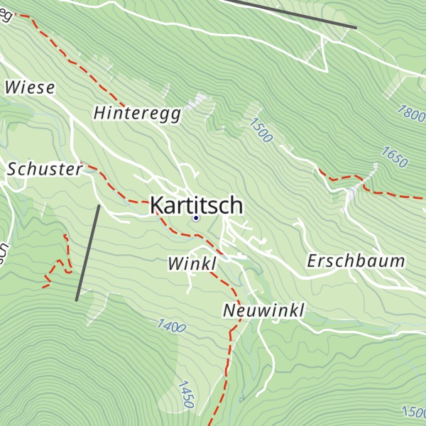 Map of Tourismusinformation Kartitsch