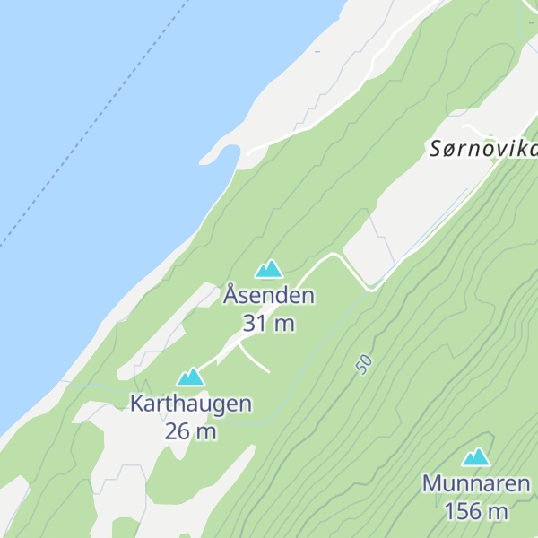 Map of Åsenden