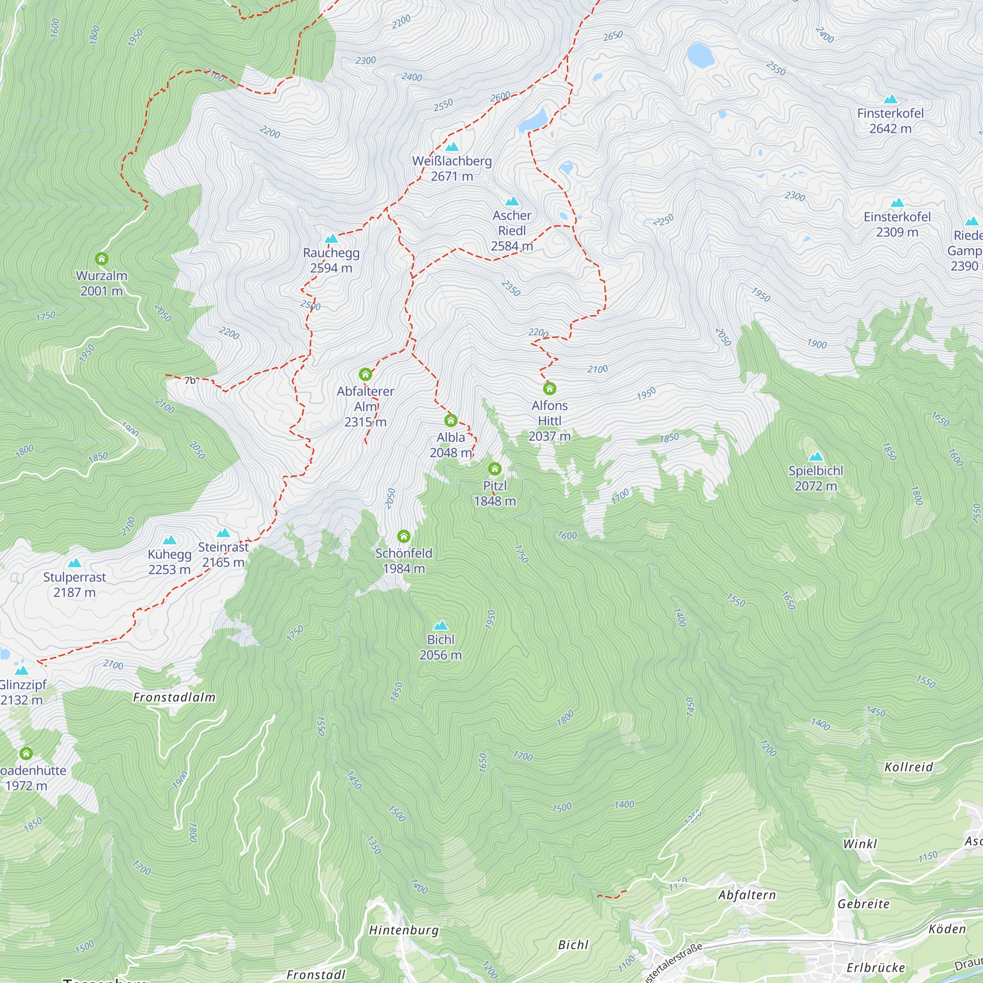 Tenniger map