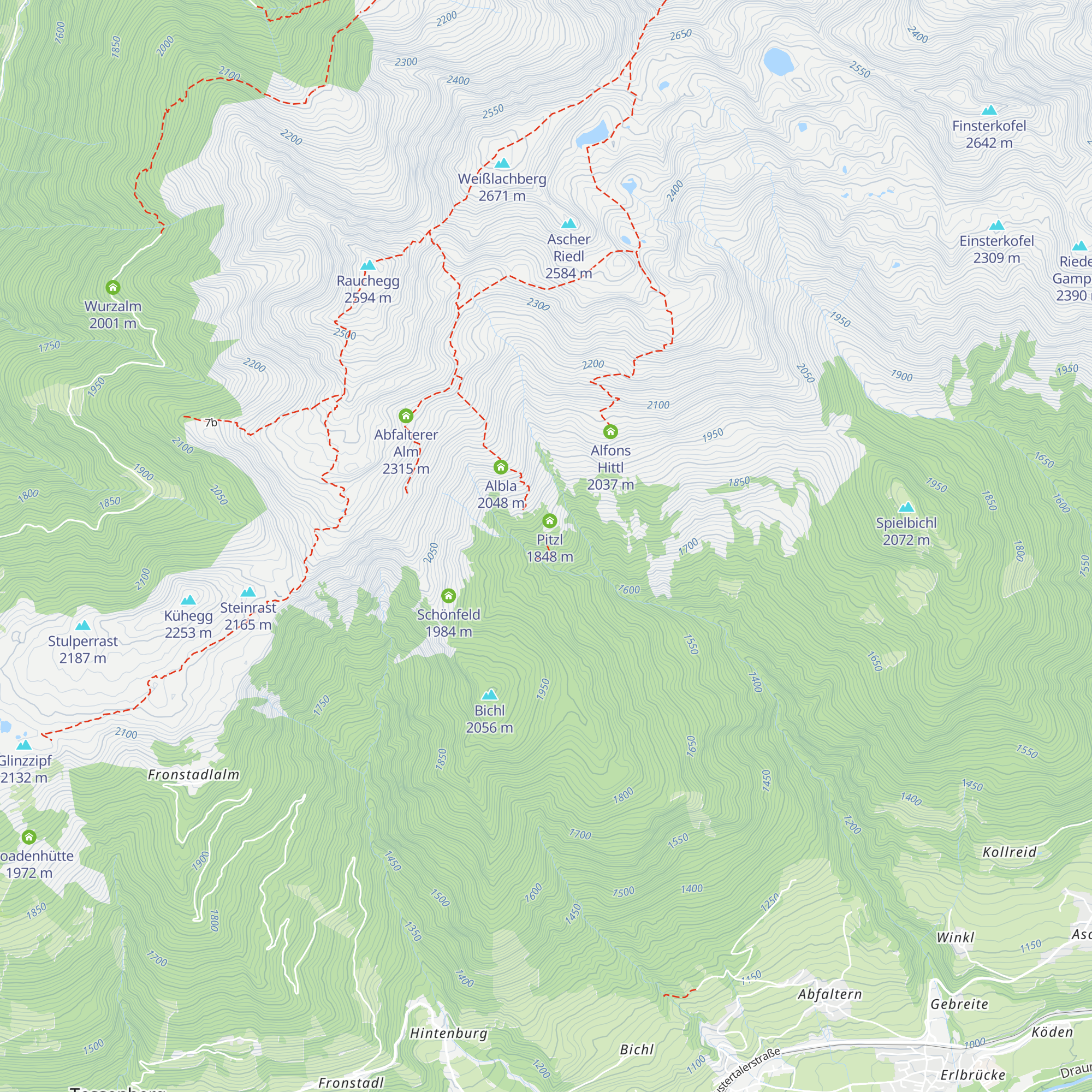 Tenniger map