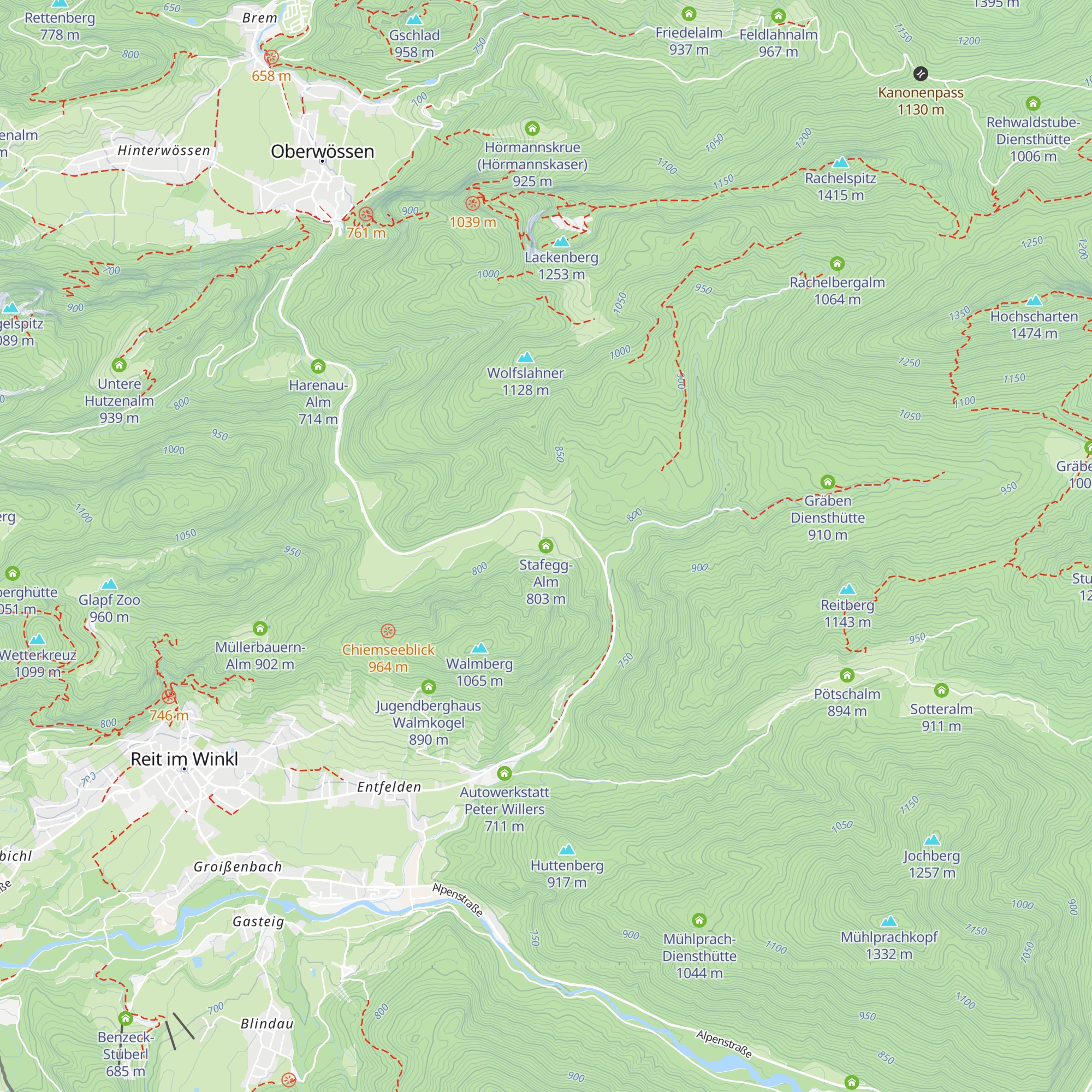 Stafegg-Alm map