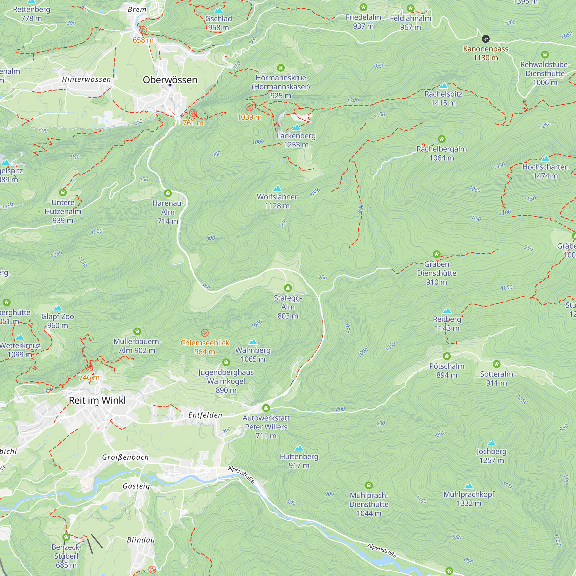 Stafegg-Alm map